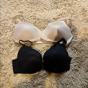 Aerie Bra Set - Black & Beige - 38C